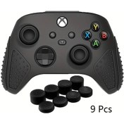Resim Cloud011 Xbox Series X Silikon Kılıf 9 Parça Siyah Hafif Anti Kaygan 