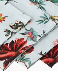 Resim Fantastic Creatures, İtalyan Tasarımı 2’li Pamuk Peçete Seti - Mavi-Çok Renkli / 50 x 50 cm 