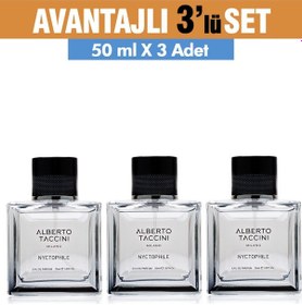 Resim Alberto Taccini Nyctophile Erkek Parfüm EDP 3 x 50 ML 