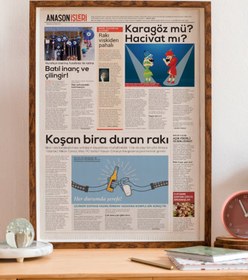 Resim Uyduruk Gazete Arka, Poster 