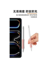 Resim Pencil 1. Nesil / 2. Nesil / Usb-c / Pro Uyumlu Parmak Desteği Silikon Dokunmatik Kalem Tutacağı 01 