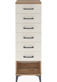 Resim Arges Dolap 6 Çekmeceli 44x30x134 Çam-aytaşı Çam 