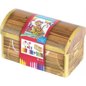 Resim Faber 33 Renk Eğlenceli Keçeli Kalem Hazine Sandığı 155536 
