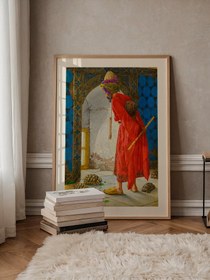 Resim Osman Hamdi Bey Kaplumbağa Terbiyecisi - Art Print - Matt Studio / 50x70 cm 