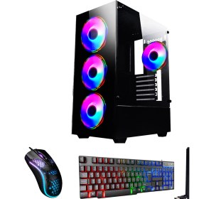 Resim Ramtech Fullforce FF423 İ7-10700F 16GB Ram 256GB SSD RX580/8GB Oyuncu Masaüstü Bilgisayar 