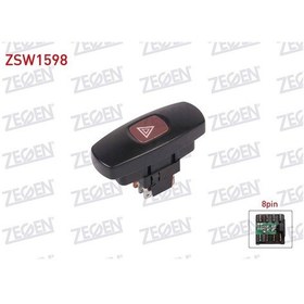 Resim Flasor Anahtarı 8 Pın Fıat Brava 1995-2002 / Marea 1995-2002 Zeg 