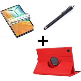 Resim Huawei Uyumlu Matepad SE 10.4 Kılıf Dönen Tablet Kilifi Ekran Koruyucu+Kalem 