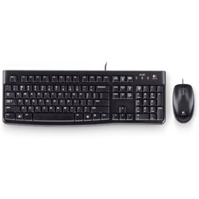 Resim logitech Mk120 Tr Q Usb Kablolu Klavye Ve Mouse Set Sıyah 920-002560 