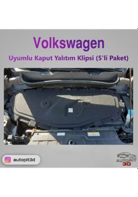 Resim Volkswagen Uyumlu Kaput Yalıtım Klipsi 5 Li Paket Kaput Yalıtım Klipsi 