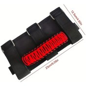 Resim Dashanshop Siyah Fon Kırmızı Kolluk Jeep Wrangler İçin Dokuma Çatı Tutacak Aksesuar 