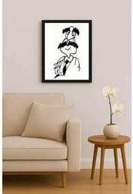 Resim Nezih Danyal Tipler Kişiye Özel Sertifikalı Sınırlı Fine Art Karikatür Baskı NTP00001 
