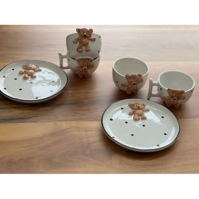 Resim Meggdecor Teddy Bear 2 Adet Kabartma 21CM Tabak 