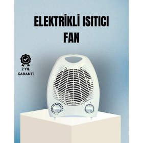Resim Fanlı Elektrikli Isıtıcı – 3 Kademeli Isı Ayarı ve Güvenli Kullanım 