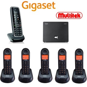 Resim Multitek Gigaset C530 6 Dahili Telsiz Kablosuz Telefon Santrali 