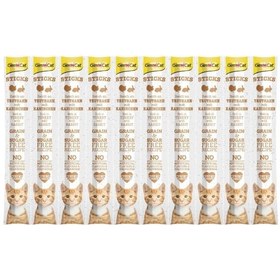 Resim Gimcat Sticks Hindi ve Tavşan Etli Çubuk Kedi Ödül Maması 1 Adet 50 Gr 