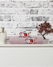 Resim Mira Home Banyo Havlusu Takımı Noel Baba Nakışlı Renkli 