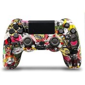 Resim Ps4 İçin Kablosuz Bluetooth Oyun Kolu, Işıklı Şerit, Çift Titreşim, Joystick, Hızlı Şarj, Ergonomik Tasarım Kartoon 