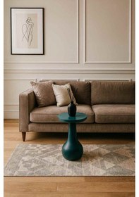 Resim Modern Tekli Yan Sehpa Masif Ahşap Mantar Sehpa - Yosun Yeşili Renk Yeşil 