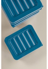 Resim Meleni Home Buzdolabı Mikrodalga Saklama Kabı 8'Li Petrol 8 x 2400 ML Petrol 