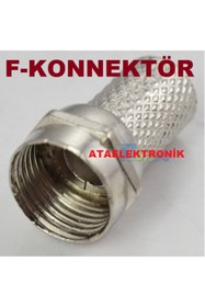 Resim ATAELEKTRONİK 100 Adet 1 Poşet F Konnektör Geniş Rg6/u4 U6 Connektor Anten Kablo Ucu Uç Başlık Soket 