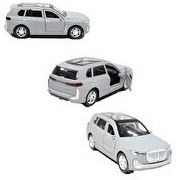 Resim Sesli Işıklı Metal Çek Bırak Jeep Gri 