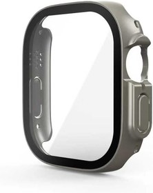 Resim Zore Apple ile uyumlu Watch Ultra 49mm Kasa ve Ekran Koruyucu Watch Gard 20 Gri 