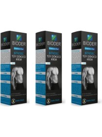 Resim Bioder Erkekler İçin Bitkisel Tüy Dökücü Krem 100 ml 3'lü Paket Etkili Cilt Bakımı 