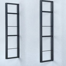 Resim Abronya Metal Raf Duvar Rafı Metal Raf Bareti Kitaplık Için Metal Raf 