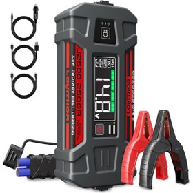 Resim Lokithor J2500 12V 2500 Amp LiFePO4 Akıllı Akü Takviye-Powerbank-Led Lamba 