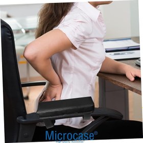 Resim Microcase 3D Ortopedik Oto Araç Oyuncu Koltuk Kol Dayama Padi 2 Adet AL4338 Siyah 