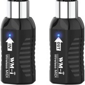 Resim Hombey 2.4ghz Kablosuz Mıdı Alıcı/gönderici - 5ms Gecikme, 10m Mesafe, 48 Saat Pil - Enstrüman Adaptörü Wm-i 10" 