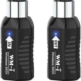 Resim Hombey 2.4ghz Kablosuz Mıdı Alıcı/gönderici - 5ms Gecikme, 10m Mesafe, 48 Saat Pil - Enstrüman Adaptörü Wm-i 10" 