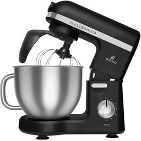 Resim STOREMAX Mastermaid Chef Pro Çift Kollu Stand Mikser 1750W Black Silver 