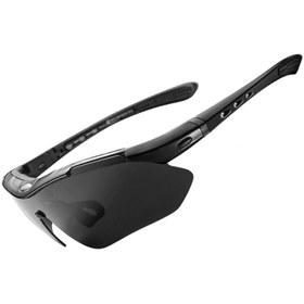 Resim Schulzz Rockbros Polarize Uv Korumalı Siyah 5 Lensli Bisiklet Gözlüğü 