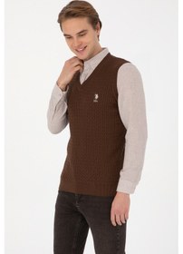 Resim U.s. Polo Assn. Erkek Kahverengi Süveter 50318160-vr029 Kahverengı 