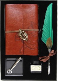 Resim Kenpazar Divit Hokka Defter Ve Tüylü Kalem Seti Hediyelik 