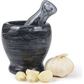 Resim Doğal Cilalı Mermer Havan 