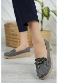 Resim Nesil Shoes Nstar 400 Gri Kot Anatomik Günlük Kadın Ayakkabı-gri Kot Gri 