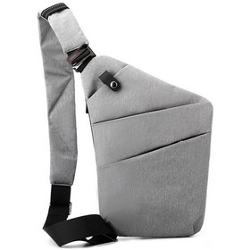 Resim Wezone Hafif Ve Çok Amaçlı Göğüs Çantası - Erkek/kadın İçin Şık Ve Pratik Seyahat Aksesuarı Gri 