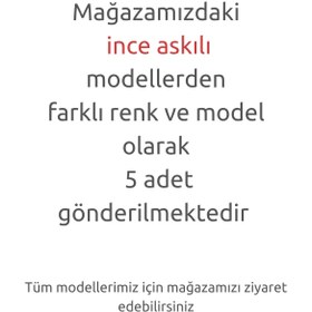 Resim Panfilia Kız Çocuk İnce Askılı Atlet Sürpriz / Karışık 5'li Paket / 2-11 Yaş / Fanila / İç Çamaşır 