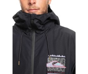 Resim Quiksilver High In The Hood Erkek Siyah Snowboard Ceketi 