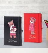 Resim Bk Gift Kişiye Özel Sevgili Temalı 2’li Defter Seti, Sevgiliye Hediye, Sevgililer Günü Hediyesi, Doğ 