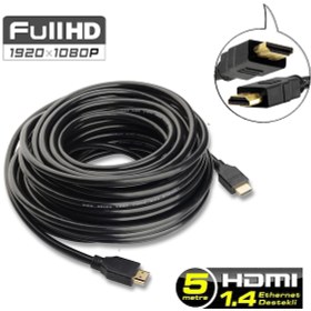 Resim Pc Laptop PS3 HDMI Kablo FHD 3D Ses Görüntü Kablosu 5 M 