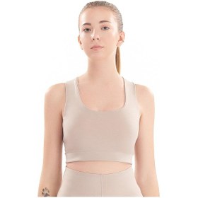 Resim Josejuan Kadın Kare Yaka Sırt Detaylı Spor Sütyeni 7153-taş Taş 