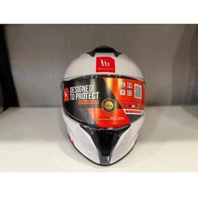 Resim Kask Targo S Solid Parlak Beyaz 