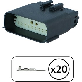 Resim MOLEX Far Soketi Dişi 20 Pin Kablosuz 