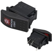 Resim Powermaster Deniz Feneri Sembollü Işıklı 3 Pinli On-off 12-24v Marin Switch-179255 