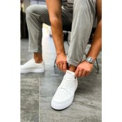 Resim Shoecide SHO153 Bağcıklı Yüksek Taban Cbt Oxford Erkek Ayakkabı Beyaz 