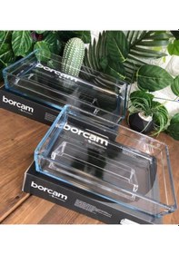 Resim Premium Ikili Borcam Fırın Tepsisi 