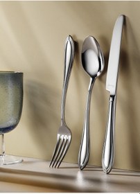 Resim Aryıldız Aida Prestige 84 Parça 12 Kişilik Çatal Kaşık Bıçak Seti Gümüş 